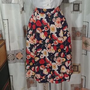 Vintage Floral Skirt 90s/00s